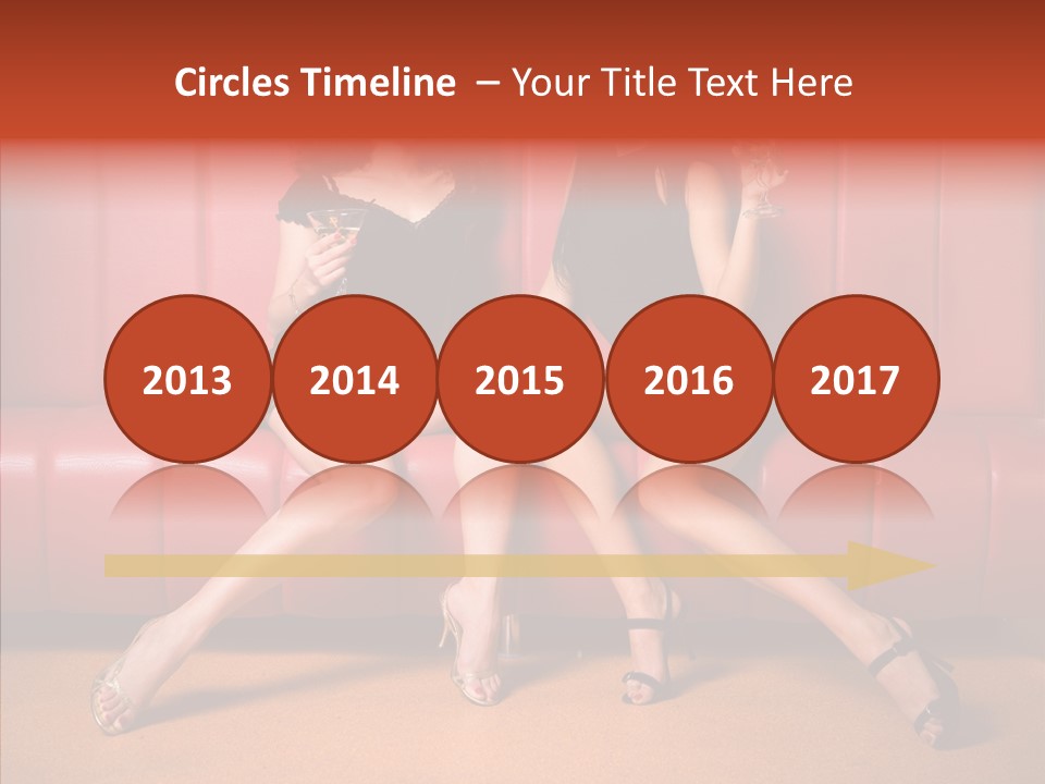 Bar Friends Smile PowerPoint Template