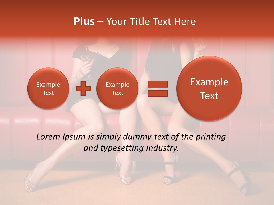 Bar Friends Smile PowerPoint Template