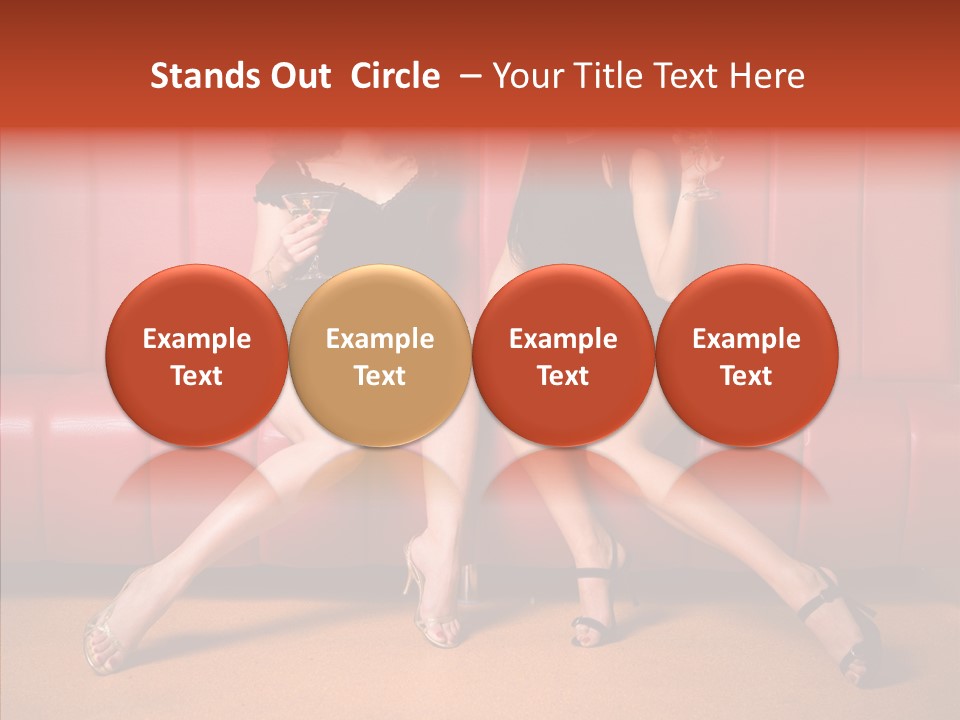Bar Friends Smile PowerPoint Template
