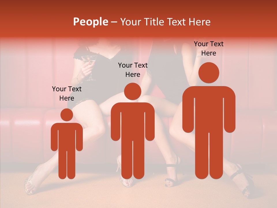 Bar Friends Smile PowerPoint Template