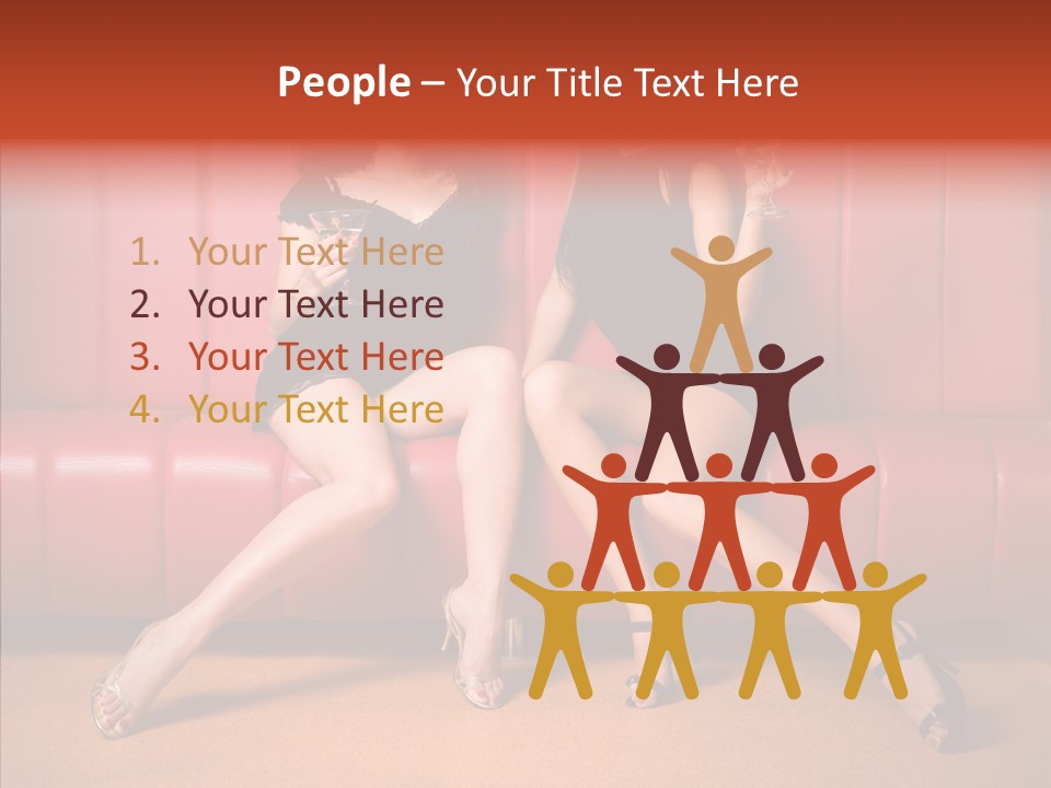 Bar Friends Smile PowerPoint Template