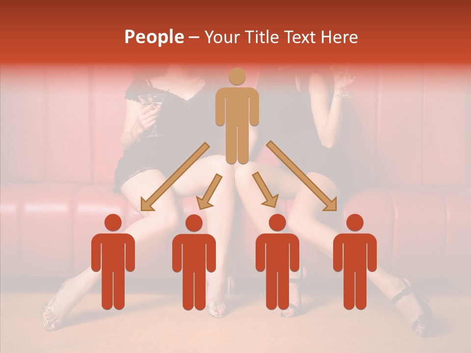 Bar Friends Smile PowerPoint Template