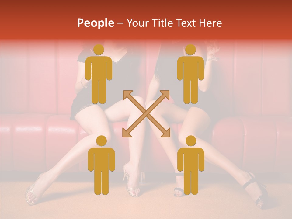 Bar Friends Smile PowerPoint Template