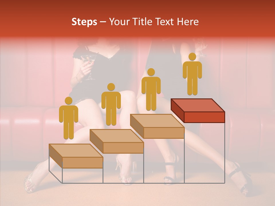 Bar Friends Smile PowerPoint Template