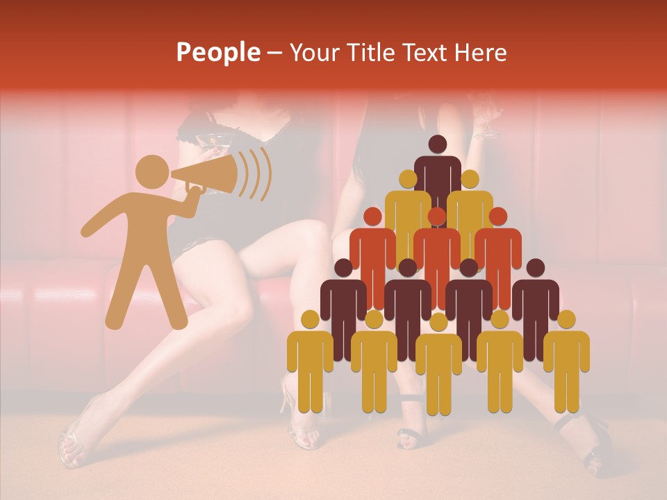 Bar Friends Smile PowerPoint Template