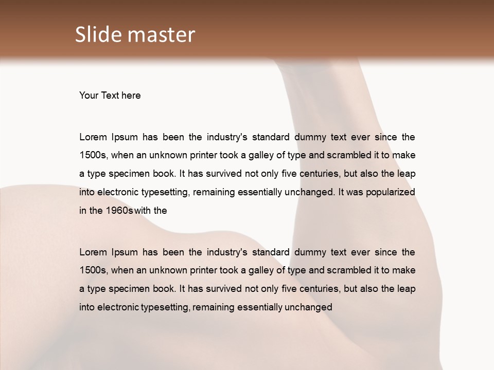 Young Hand Powerful PowerPoint Template