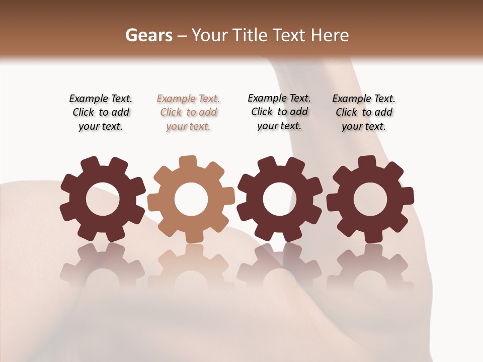 Young Hand Powerful PowerPoint Template