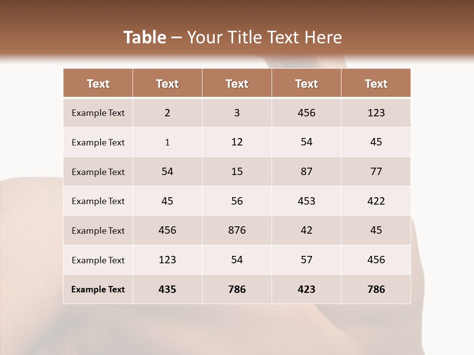 Young Hand Powerful PowerPoint Template