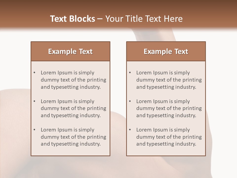 Young Hand Powerful PowerPoint Template
