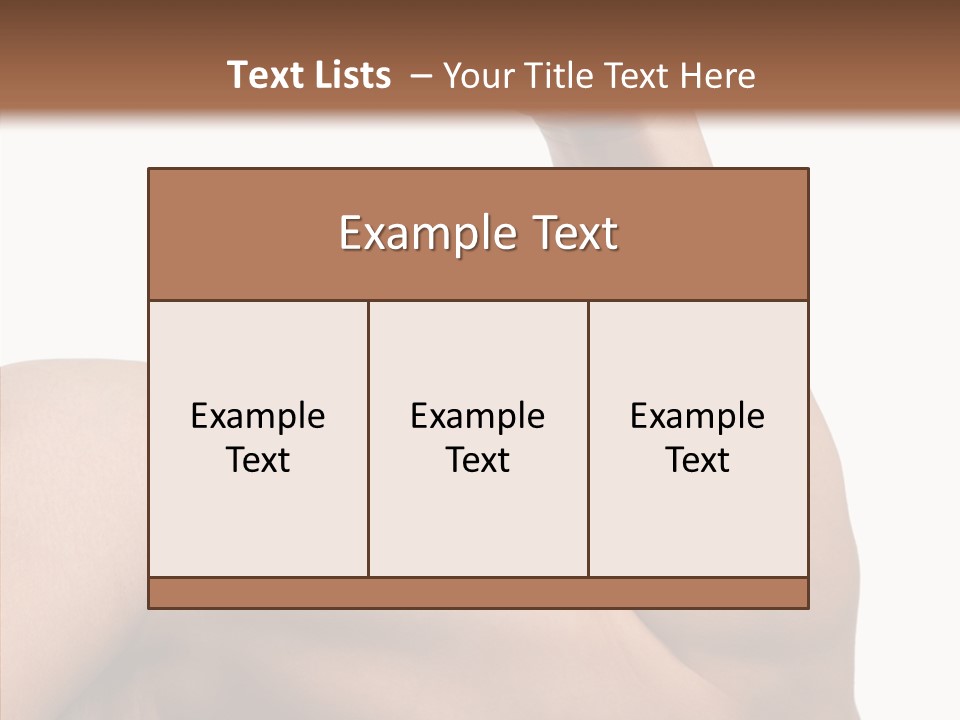 Young Hand Powerful PowerPoint Template