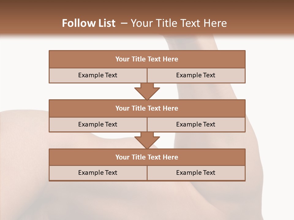 Young Hand Powerful PowerPoint Template