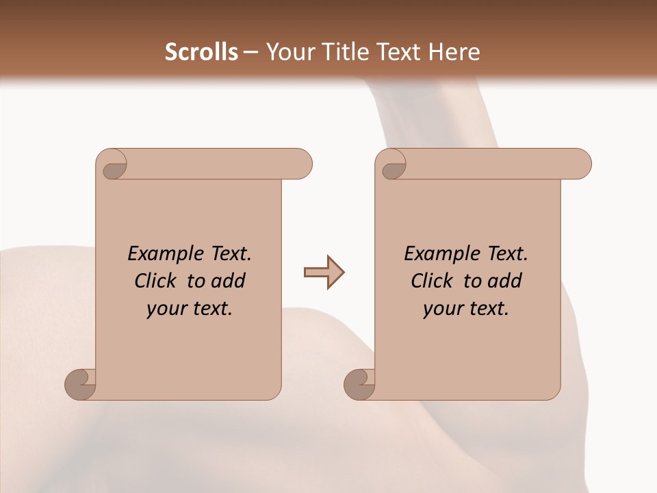 Young Hand Powerful PowerPoint Template
