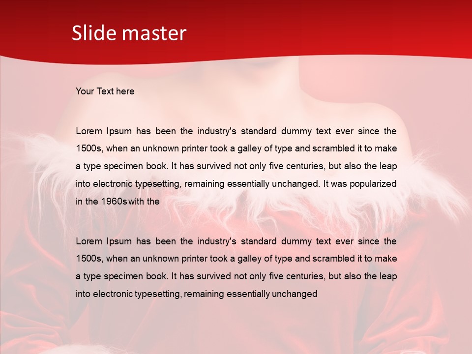 Snow Joyful Coat PowerPoint Template