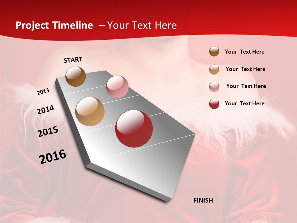 Snow Joyful Coat PowerPoint Template