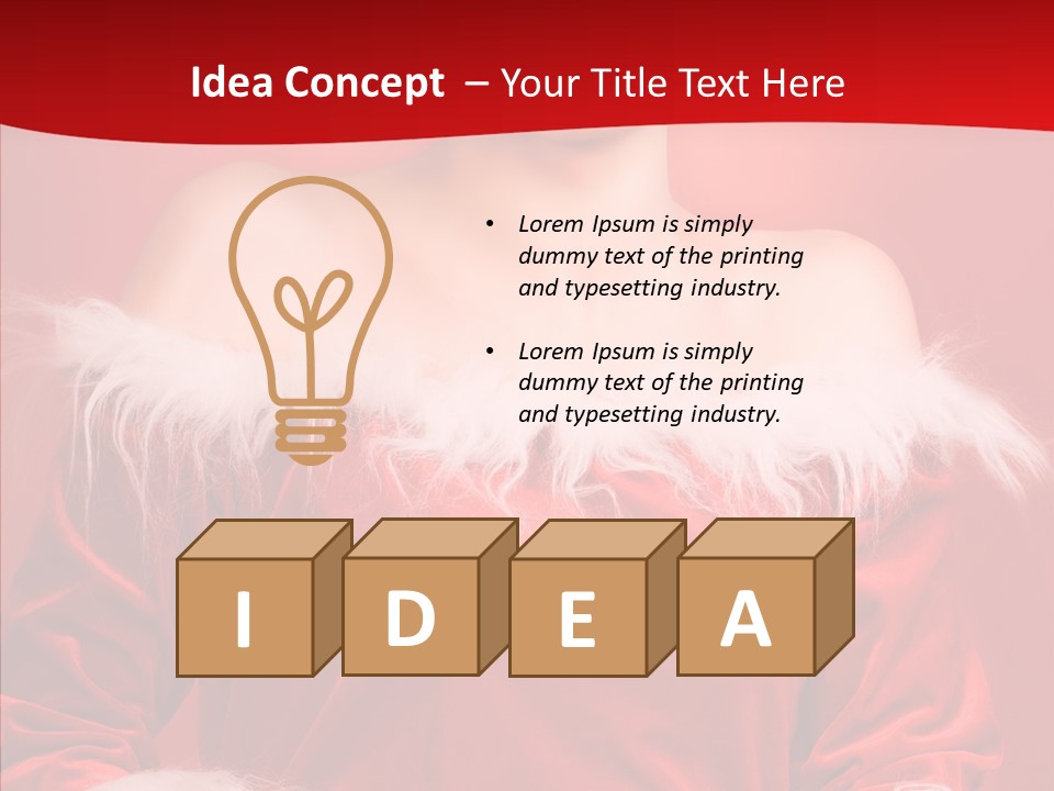 Snow Joyful Coat PowerPoint Template