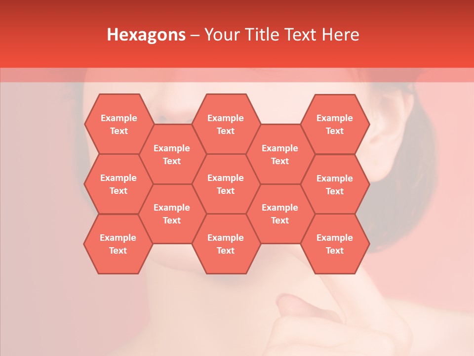 Woman Euphoric Isolated PowerPoint Template