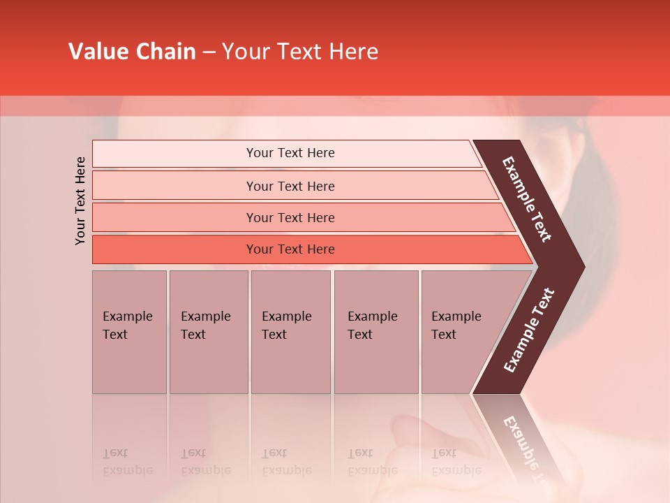 Woman Euphoric Isolated PowerPoint Template