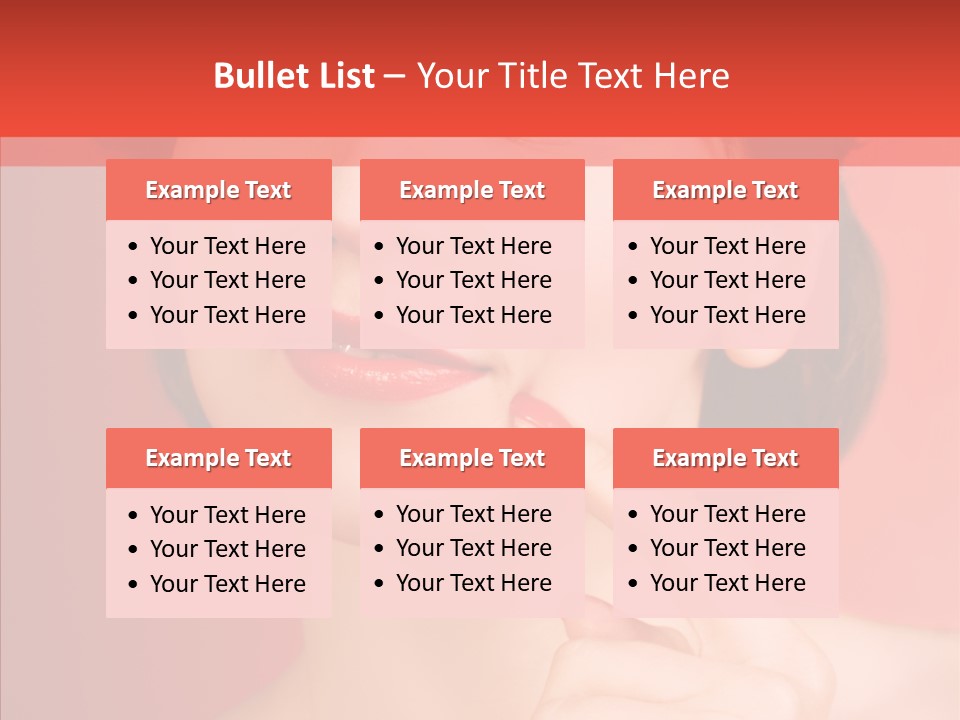 Woman Euphoric Isolated PowerPoint Template