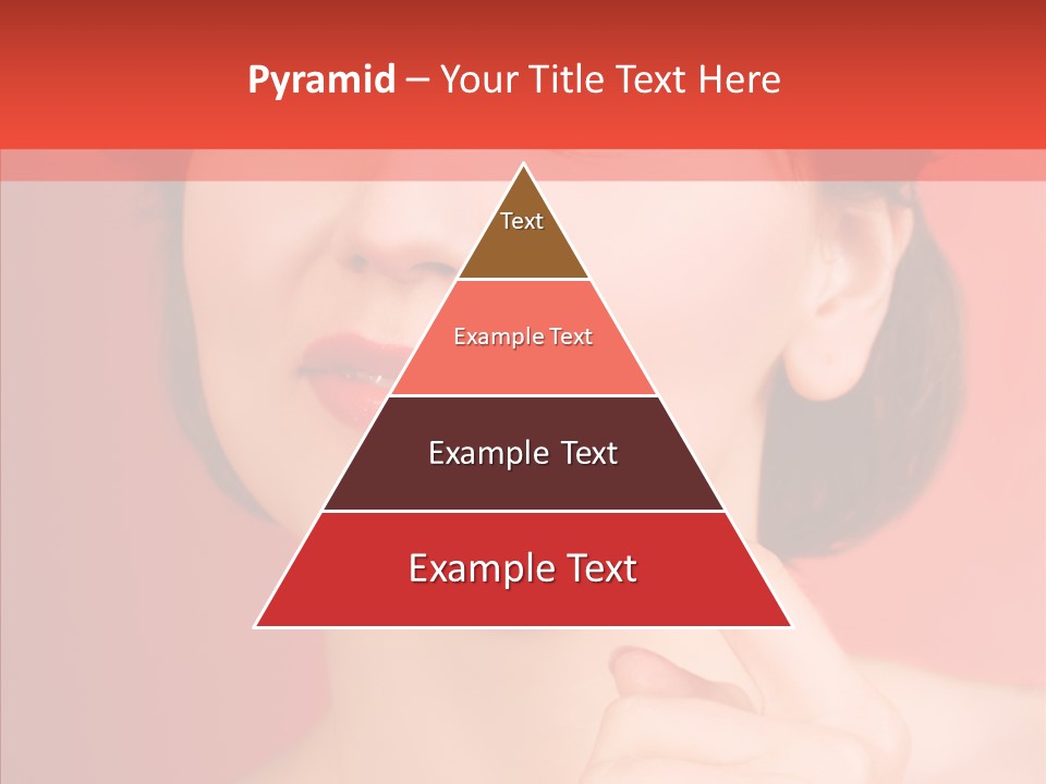 Woman Euphoric Isolated PowerPoint Template