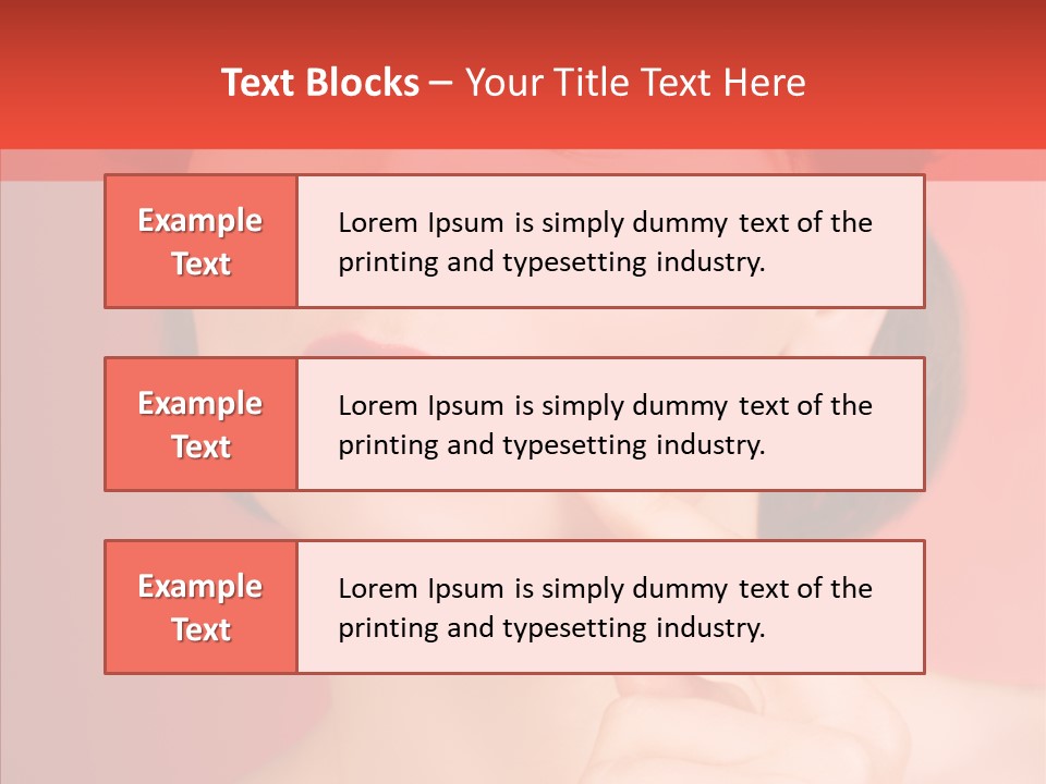 Woman Euphoric Isolated PowerPoint Template