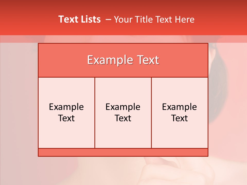 Woman Euphoric Isolated PowerPoint Template