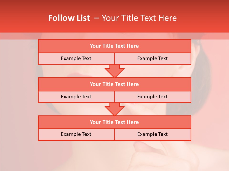 Woman Euphoric Isolated PowerPoint Template