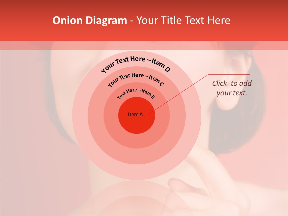 Woman Euphoric Isolated PowerPoint Template