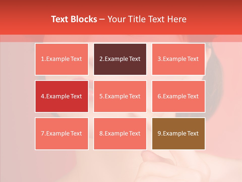 Woman Euphoric Isolated PowerPoint Template