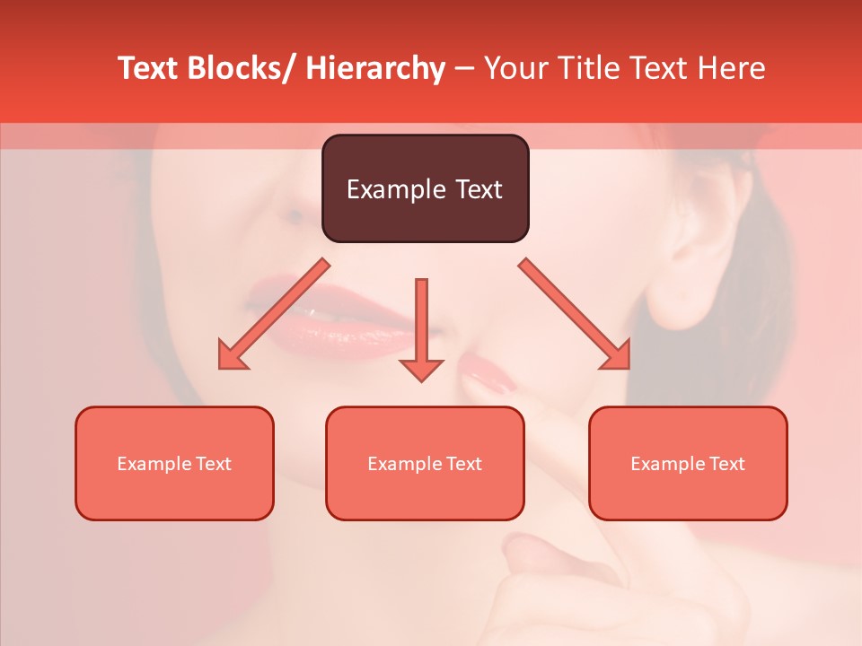 Woman Euphoric Isolated PowerPoint Template