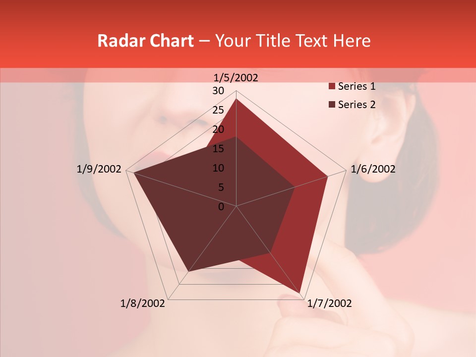 Woman Euphoric Isolated PowerPoint Template