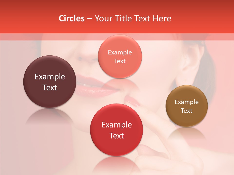 Woman Euphoric Isolated PowerPoint Template