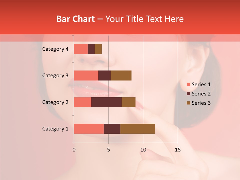 Woman Euphoric Isolated PowerPoint Template