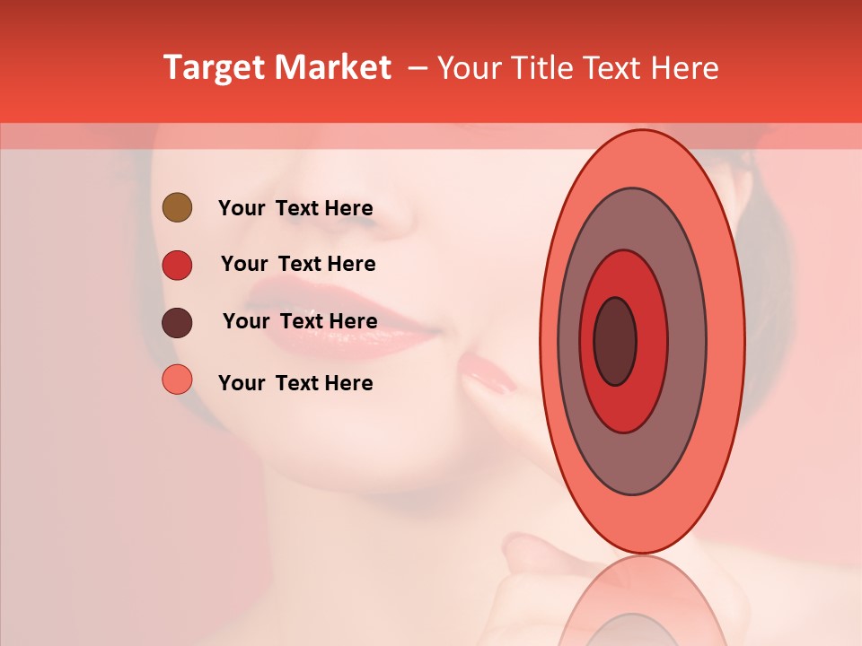 Woman Euphoric Isolated PowerPoint Template