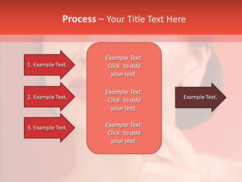 Woman Euphoric Isolated PowerPoint Template