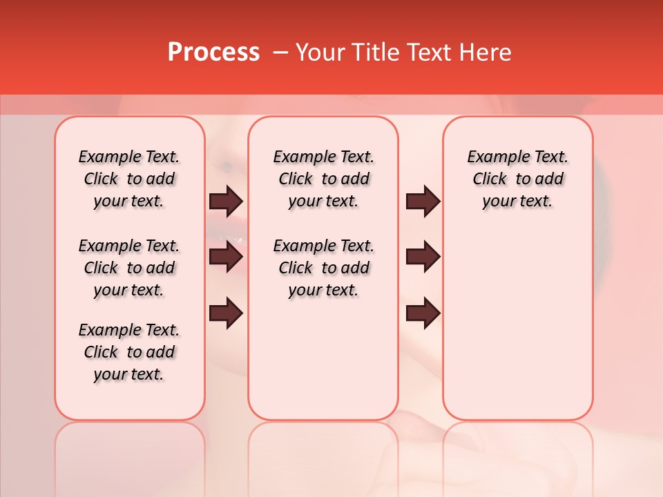 Woman Euphoric Isolated PowerPoint Template