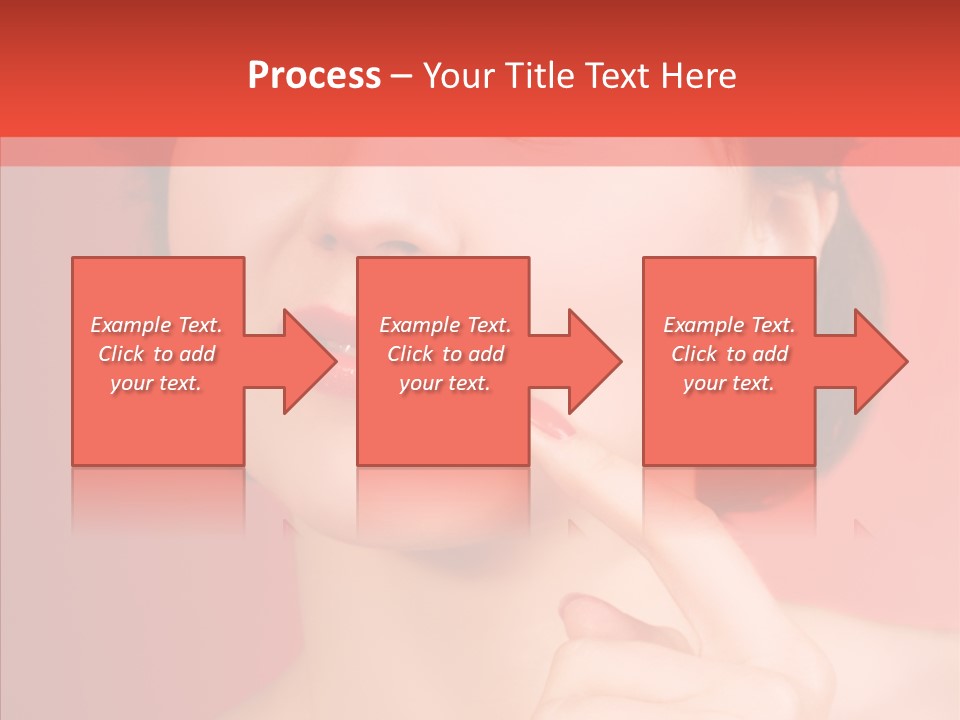 Woman Euphoric Isolated PowerPoint Template
