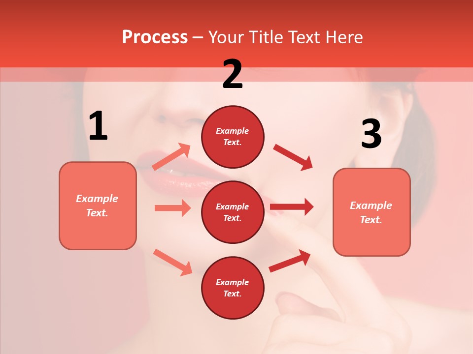 Woman Euphoric Isolated PowerPoint Template