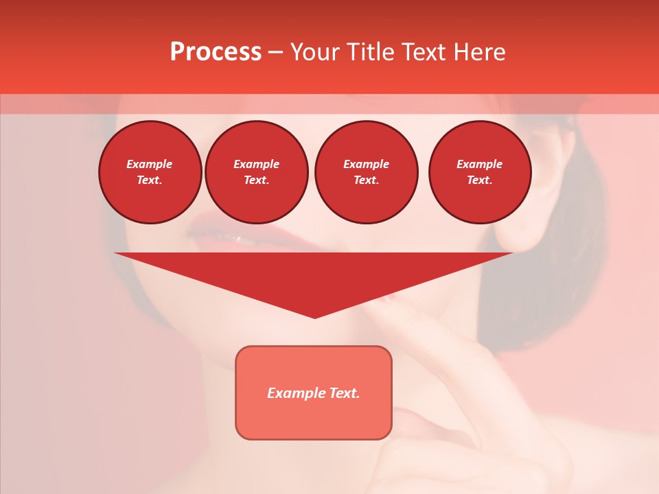 Woman Euphoric Isolated PowerPoint Template