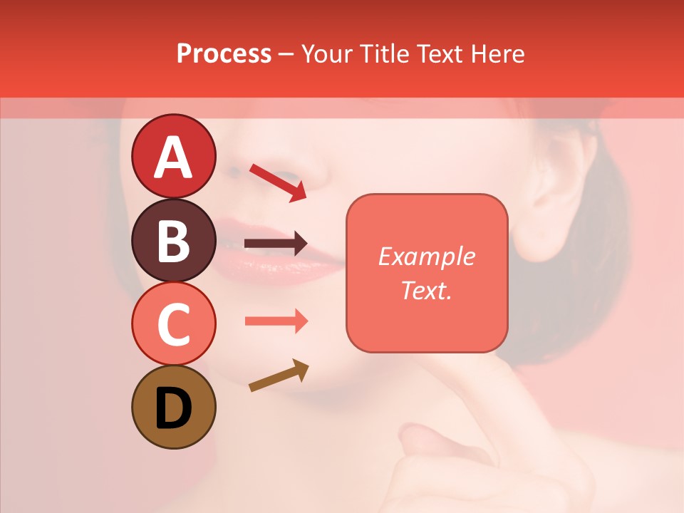 Woman Euphoric Isolated PowerPoint Template