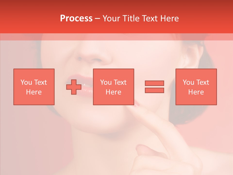 Woman Euphoric Isolated PowerPoint Template