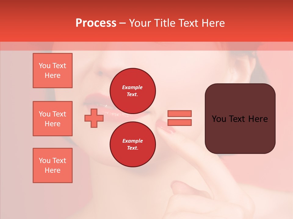 Woman Euphoric Isolated PowerPoint Template
