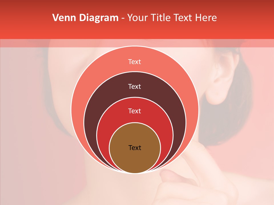 Woman Euphoric Isolated PowerPoint Template