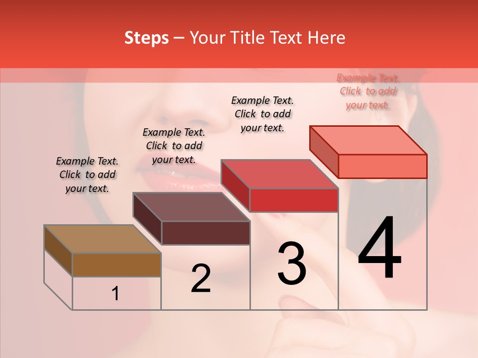 Woman Euphoric Isolated PowerPoint Template