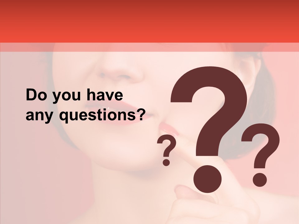 Woman Euphoric Isolated PowerPoint Template