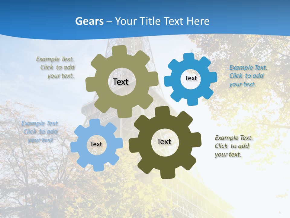 Touristic Panoramic Tower PowerPoint Template