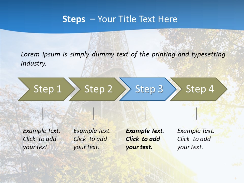 Touristic Panoramic Tower PowerPoint Template