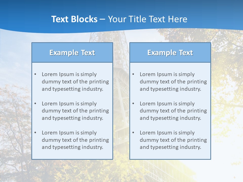 Touristic Panoramic Tower PowerPoint Template