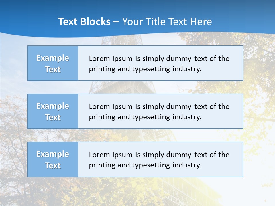 Touristic Panoramic Tower PowerPoint Template