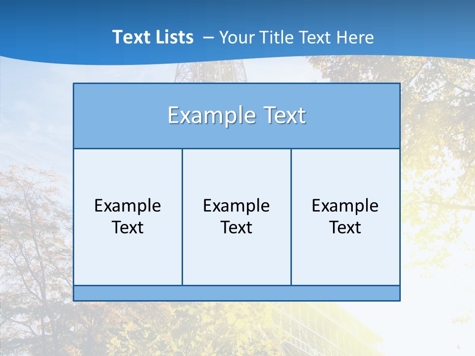Touristic Panoramic Tower PowerPoint Template