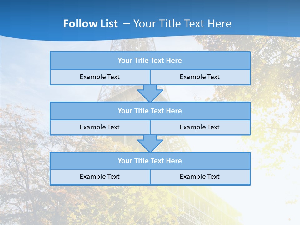 Touristic Panoramic Tower PowerPoint Template